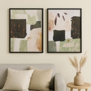 Conjunto com 2 Quadros Decorativos Simples 30x40cm Estampa Sortida - Imagem 6