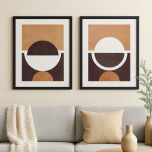 Conjunto com 2 Quadros Decorativos Simples 30x40cm Estampa Sortida - Imagem 3