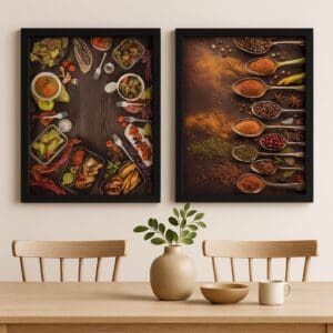 Conjunto com 2 Quadros Decorativos Simples 30x40cm Estampa Sortida - Imagem 7