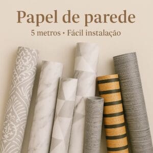 Rolo de Papel de Parede Adesivo 45cmx5m de PVC + Cola Hidrossol - Casíta - Imagem 2