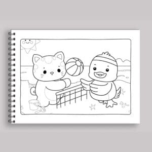 Livro para Colorir Estilo Bobbie Goods Cute & Comfy Esportes ao Ar Livre + 1 Caneta Touch Ponta Dupla Grátis - Imagem 4