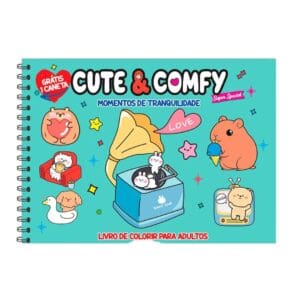 Livro para Colorir Estilo Bobbie Goods Cute & Comfy Momentos de Tranquilidade + 1 Caneta Touch Ponta Dupla Grátis - Imagem 4
