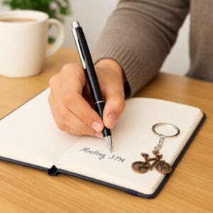 Kit de Caneta com Chaveiro de Ferro para Presente Sortido - Interponte - Imagem 2