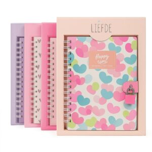 Diário de Papel com Chave e Cadeado com 45 Folhas Lief De Sortido - Inter Paper