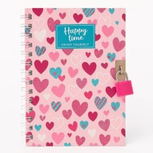 Diário de Papel com Chave e Cadeado com 45 Folhas Lief De Sortido - Inter Paper - Imagem 4