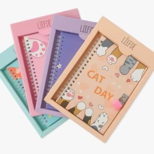 Diário de Papel com Chave e Cadeado 45 Folhas Cat Day Sortido - Inter Paper - Imagem 3