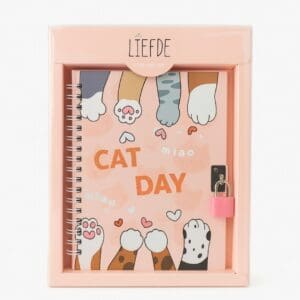 Diário de Papel com Chave e Cadeado 45 Folhas Cat Day Sortido - Inter Paper - Imagem 5