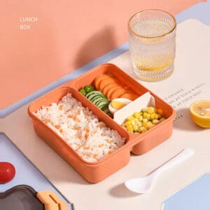 Kit de Marmita com Colher de Plástico PP 18x18x5,5cm 1100ml Sortido - Casíta - Imagem 3