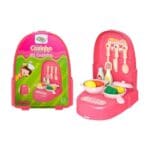Kit Cozinha na Mochila Rosa 16 Peças-Well Kids