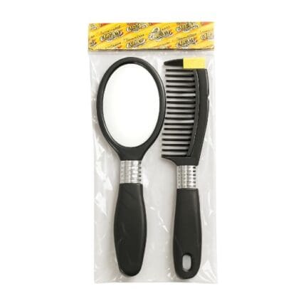 Conjunto com Pente e Espelho de Mão 21cm - Elite