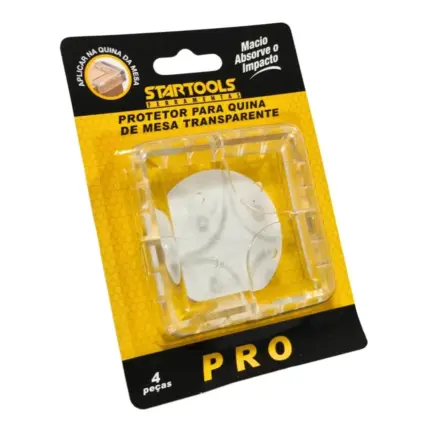 Protetor de Quina de Mesa 4x4x2cm 4 Peças Transparente - Startools