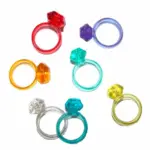 Mini Brinquedo Anel Cristal com 10un-Festas