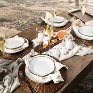 Conjunto de Louça de Cerâmica com 18 Peças Linha Maresia - Oxford - Imagem 4