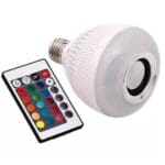 Lâmpada Musical Bluetooth com 16 Led's Bivolt 5w e Controle remoto - Caerus