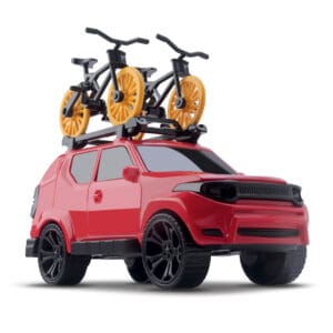 Brinqedo Carrinho de 20cm com Biciletas Bike Run CIty - Orange - Imagem 2