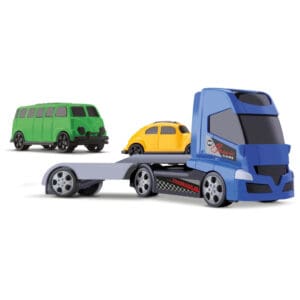 Brinquedo Caminhão Cegonha com 2 Carros Clássicos Heavy Truck - Orange Toys - Imagem 2