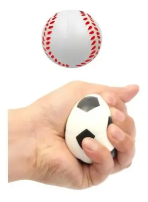 Brinquedo Bolinha Fisio de PVC e Espuma com Estampa Esportes TK-AB3246 - Toy King - Imagem 2