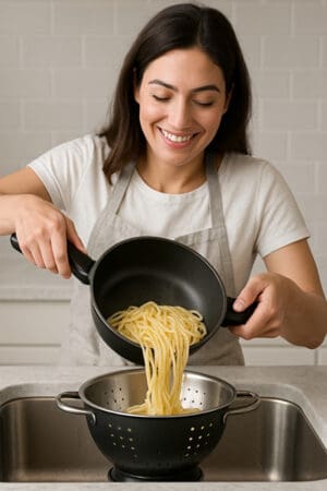 Escorredor de Massa em alumínio de 20cm - Livon - Imagem 2