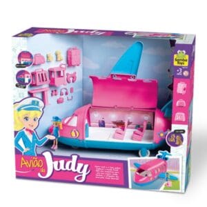 Brinquedo Avião da Judy com Acessórios e Pet - Samba Toys