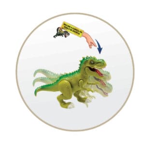 Brinquedo Rex Attack de 40cm que Lança Missil - Adijomar - Imagem 2