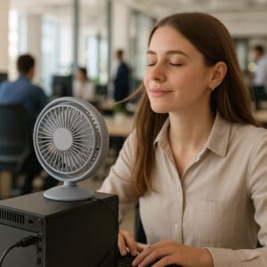 Mini Ventilador de Mesa USB - Alfacell - Imagem 2