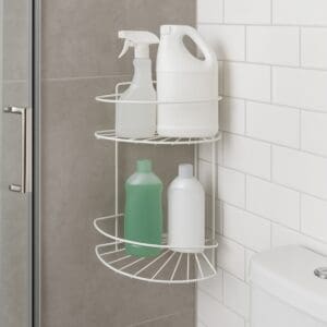 Cantoneira Dupla Aramada / Porta Shampoo 33cm - Azzo - Imagem 2