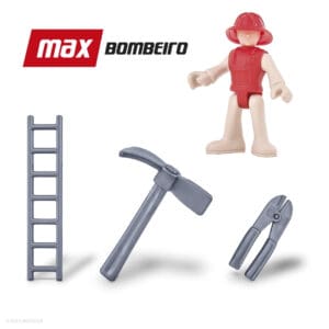 Brinquedo Caminhão Max Bombeiros de 48cm - Adijomar - Imagem 4
