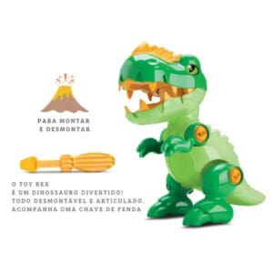 Brinquedo Dinossauro Toy Rex de 28cm Desmontavél - Samba Toys - Imagem 3