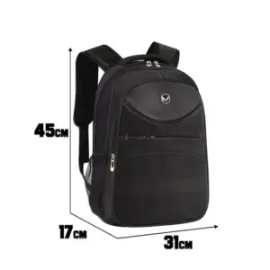 Mochila Notebook com Alça Acolchoada executiva Preta - Yepp - Imagem 2