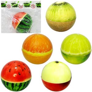Brinquedo Bolinha Fisio de PVC e Espuma com Estampa de Frutas TK-AB3246 - Toy King - Imagem 3