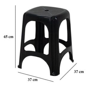 Banqueta de Plástico ECO de Polipropileno Niterói Preta - Tramontina - Imagem 3