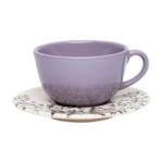 Xícara de Porcelana de 200ML com Pires Unni Lilac - Oxford