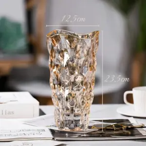 Vaso Decorativo Halley Âmbar 24x13cm - Lanty - Imagem 3
