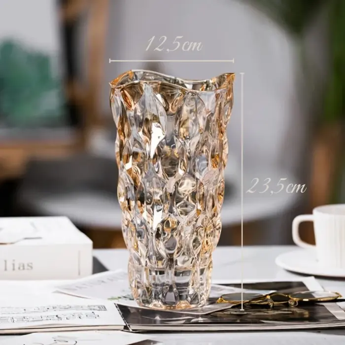 Vaso Decorativo Halley Âmbar 24x13cm - Lanty - Imagem 3