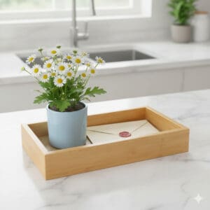 Bandeja de Plastico e com Fundo em Acrilico 25x13cm - Imagem 2