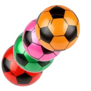 Bola Leve Inflável de Vinil de 20cm Estampa Futebol Cor Sortida - Imagem 3