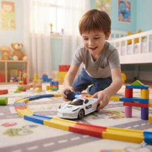 Brinquedo Carrinho com Controle Remoto Viatura da Policia de 16cm 1:24Escala - POP Brinquedos - Imagem 2