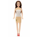 Boneca de Plástico Happy de 27cm com Roupa Sortida - JR TOYS