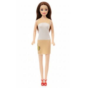 Boneca de Plástico Happy de 27cm com Roupa Sortida - JR TOYS