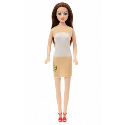 Boneca de Plástico Happy de 27cm com Roupa Sortida - JR TOYS