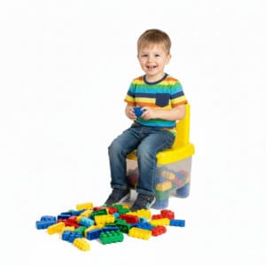 Cadeirinha infantil Magic Block com 70 Peças - Simo Toys - Imagem 2