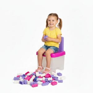 Cadeirinha Infantil Magic Princesa com 50 Peças - Simo Toys - Imagem 2