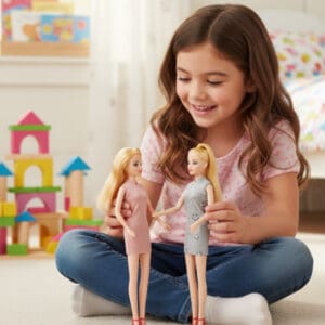 Boneca de Plástico Happy de 27cm com Roupa Sortida - JR TOYS - Imagem 2