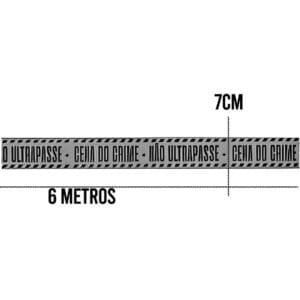 Faixa Decorativa Cena do Crime Não Ultrapasse de 6M - Toy Master - Imagem 3