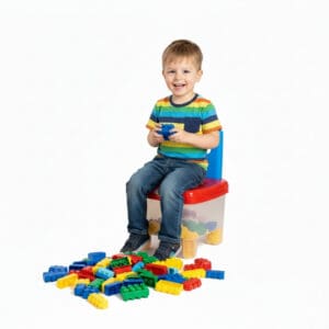 Cadeirinha Magic Block Infantil Arack com 60 Peças - Simo Toys - Imagem 2