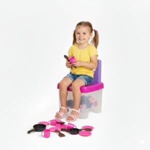 Cadeirinha Infantil Cozinha Poá com 25 Peças - Simo Toys - Imagem 2