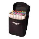 Caneta Touch 24 Cores e Ponta Dupla com Estojo Marcadores à Base de Álcool - LEOARTE