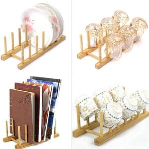 Suporte e Escorredor em Bambu de 29.5x12x10cm - Casita - Imagem 3