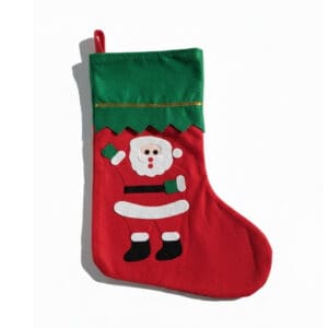 Enfeite Meia de Tecido 100% Feltro Decorativa de 33cm Sortido - Wincy - Imagem 3