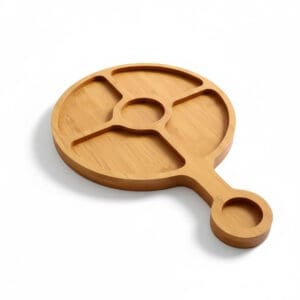 Petisqueira de MDF de 24x34x1,3cm com 5 Divisórias - Casita